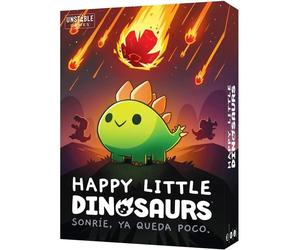 Asmodee - Happy Little Dinosaurs Juego de Dinosaurios para Niños y Adultos Cartas Mesa, Ideal para Fiestas Amigos y Familia | A Partir de 8 años | De 2 a 4 Jugadores | 30 a 60 Minutos de Tiempo de