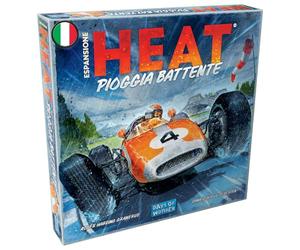 Asmodee - Heat: Lluvia Fuerte - Expansión Juego de Mesa, 1-7 Jugadores, 10+ años, Edición en Italiano