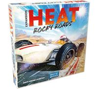 Asmodee Heat: Rocky Roads Expansión de juego de mesa, 2 nuevas pistas, temporada de campeonato de 1966, mecánica de faldas deslizantes y nuevas cartas, juego de estrategia para niños y adultos, a