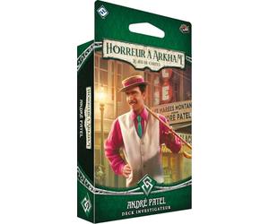 Asmodee - Horror en Arkham® - Juego de Cartas - Andre Patel Investigador - FFG - Deck Truand evolutivo narrativo - Juego Experto - 14+ - 60 a 120 min - Versión Francesa