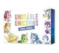 TeeTurtle Juego de Cartas Unstable Unicorns para Niños TEEUUK01ES - Edad 6+ - 2-6 Jugadores - Versión Infantil - Contenido en Español