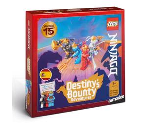 Asmodee Lego Ninjago: Destiny’s Bounty Adventures! | Juego de Mesa Oficial de Lego Ninjago, Juego de Aventuras cooperativo, 30 Minutos, 2-4 Jugadores, a Partir de 8 años, Español