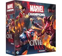 Asmodee Marvel Champions: Civil War - FFG - Extensión de Juego de Cartas cooperativo - 2 Decks preconstruidos - 4 escenarios para enfrentar a los Vengadores - Versión Francesa
