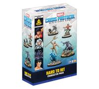 Asmodee Marvel Crisis Protocol Hard to Hit Character Pack | Expansión de Miniaturas con Shang-Chi, Marta Plateada, Pantera Negra y Namor, De 2 o Más Jugadores, 14+ Años