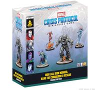 Asmodee Marvel Crisis Protocol: Iron Lad, Iron Monger, Kang The Conqueror | Expansión, Juego de Miniaturas, A Partir de 14 Años, para 2 Jugadores, 90 por Partida, Español/Inglés/Francés