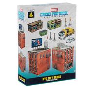 asmodee Marvel Crisis Protocol: NYC City Block Terrain Collection, Expansión de Escenario, Juego de Miniaturas, A Partir de 14 Años, para 2 Jugadores, 90 Minutos por Partida, Inglés