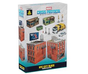 asmodee Marvel Crisis Protocol: NYC City Block Terrain Collection | Expansión de Escenario, Juego de Miniaturas, A Partir de 14 Años, para 2 Jugadores, 90 Minutos por Partida, Inglés