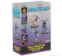 Asmodee, Marvel: Crisis Protocol - Prowler, Spider-Man 2099 & Ultimate Spider-Man, Character Pack, Atomic Mass Games, Tabletop, 2 Jugadores, Desde Age 14+, 90-120 Minutos, inglés, francés y español