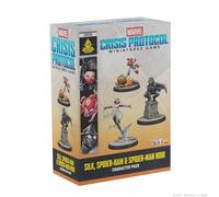 asmodee Marvel Crisis Protocol: Silk, Spider-Ham & Spider-Man Noir, Expansión, Juego de Miniaturas, A Partir de 14 Años, para 2 Jugadores, 90 Minutos por Partida, Español/Inglés/Francés