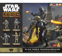 Asmodee Star Wars: Legion Clan Wren Mandalorians, Pack de Guerreros Mandalorianos con 7 Miniaturas, Fuerzas Especiales y Comandante, 14+ años, 2 Jugadores, 60-120 Min, Español, Alemán, Inglés, Francés