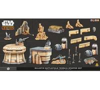 Asmodee, Star Wars: Legion - Galactic Battlefield Terrain Starter Set, Expansión, Atomic Mass Games, Tabletop, 2 Jugadores, 14+ años, 120-180 Minutos, alemán, multilingüe