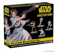 Asmodee Star Wars Shatterpoint - Pack de Escuadra This is Some Rescue! | Incluye Leia Organa, Luke Skywalker, Han Solo y Chewbacca, Expansión de Miniaturas, 2 Jugadores, 14+ Años, 90 Min, Español