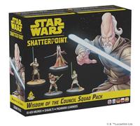 Asmodee Star Wars Shatterpoint - Pack de Escuadra Wisdom of The Council, Incluye Ki-Adi-Mundi, Shaak Ti y Padawans, Expansión de Miniaturas para 2 Jugadores, 14+ Años, 90 Minutos, Versión en Español