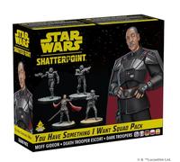 Asmodee Star Wars Shatterpoint - Pack de Escuadra You Have Something I Want, Incluye Moff Gideon y Soldados Oscuros (Dark Troopers), Expansión de Miniaturas para 2 Jugadores, 14+ Años, 90 Min, Español