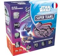 Asmodee Star Wars Super Teams - Juego de Mesa de Carreras de Naves espaciales para 2 a 4 Jugadores de 7 años y Mayores, Juego de Cartas con Figuras, 30 Minutos, versión Francesa