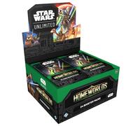 Asmodee Star Wars: Unlimited Homeworlds - Expositor de Paquetes de Refuerzo | 24 sobres de Star Wars: Unlimited Homeworlds con 15 cartas por sobre que abarcan varias épocas de Star Wars