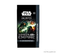 Asmodee Star Wars: Unlimited TCG Ashes of The Empire Carbonite Booster Pack - Premium Variant Card Pack with Hyperspace, Prestige & Foil Cards, Ages 12+, 2+ Players, 20 Minute Playtime
