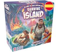 Asmodee Survive The Island, Juego de Mesa Familiar De Supervivencia