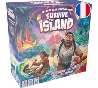 Asmodee Survive The Island - Juego de Mesa Familiar para niños a Partir de 8 años - Juego de Supervivencia - Escapa de una Isla en Tren de hundirse con Tesoros y Monstruos - 45 min - 2 a 5 Jugadores