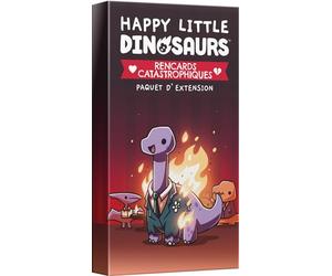 Asmodee TeeTurtle Happy Little Dinosauris: Citas catastróficas - Juegos de Mesa - Juegos de Cartas - Juegos para Adultos y niños a Partir de 8 años - 2 a 4 Jugadores - versión Francesa