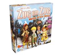 Asmodee, Tren a Tren: Mi Primer Viaje (Refresh), versión DE, Juego de niños para 2-4 Jugadores a Partir de 6 años, Juego de Estrategia competitivo con 25 Minutos de Tiempo de Juego por Partida