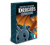 Asmodee Unicorns: EXPANSIÓN Dragons - Libera la Furia de los Dragones y Fuego el Juego - Juego de Cartas estratégico y Divertido - Idea Regalo - 2-8 Jugadores - 8+ años - y en Italiano
