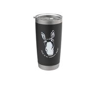 Asno Divertido Diciendo Mula Linda Animal de Granja Vaso térmico de acero inoxidable de doble pared