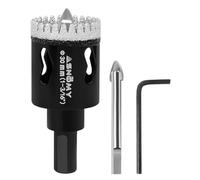 ASNOMY 30mm Broca de Diamante con Broca Piloto Central,Dentada Brocas Coronas de Diamante para porcelanico,Cristal Broca corona Sierra Perforadora para Taladrar Porcelana,Azulejos,Cerámica,Vidrio