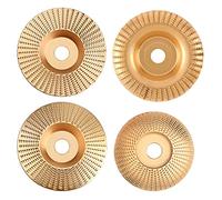 ASNOMY 4pcs Muela Amoladora y el eje es de 22.2 mm - Discos para madera - Muela abrasiva para tallar y para Desbaste