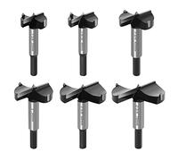 ASNOMY 6 Piezas Brocas Forstner para Madera Dura, Brocas Set 35/40/45/50/60/70mm, Taladro de Madera Acero al Tungsteno Hole Saw Cortador Herramientas