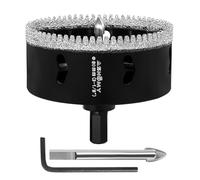 ASNOMY 80mm Broca de Diamante con Broca Piloto Central,Dentada Brocas Coronas de Diamante para porcelanico,Cristal Broca corona Sierra Perforadora para Taladrar Porcelana,Azulejos,Cerámica,Vidrio