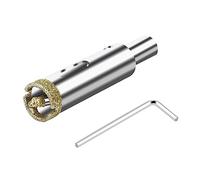 ASNOMY Sierra perforadora de diamante de 16 mm con broca piloto, Cristal Broca Sierra Perforación de punta de diamante con broca guía para vidrio, cerámica, mármol, porcelana, azulejos