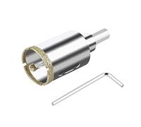 ASNOMY Sierra perforadora de diamante de 25 mm con broca piloto, Cristal Broca Sierra Perforación de punta de diamante con broca guía para vidrio, cerámica, mármol, porcelana, azulejos