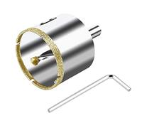 ASNOMY Sierra Perforadora de Diamante de 55 mm Con Broca de Centrado, Revestimiento de Diamante para Cristal, Corona de Perforación Hueca