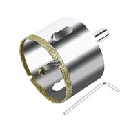 ASNOMY Sierra perforadora de diamante de 70 mm con broca piloto, Cristal Broca Sierra Perforación de punta de diamante con broca guía para vidrio, cerámica, mármol, porcelana, azulejos