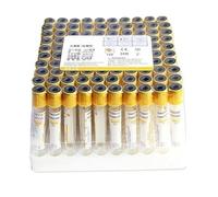 ASnwpaK 100 Piezas De Tubos De RecoleccióN De Sangre Al VacíO (Gel De SeparacióN + Coagulante), Tubos De RecoleccióN De 2ml 5ml 10ml, con Tapas De Rosca Amarillas, para Separar El Suero.,5ml