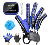 ASnwpaK Guantes RobóTicos De RehabilitacióN, Entrenador De Dedos para Accidente Cerebrovascular HemipléJico, 3 Modos: Engranaje Ajustable, Entrenamiento De Uno O Varios Dedos,lefthand-S
