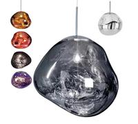 ASnwpaK LáMpara Colgante De Lava, LáMpara Colgante De Vidrio Irregular Led, LáMpara Colgante Moderna De Globo De Lava, con Cable Colgante Ajustable De 150 cm, para CafeteríA En Casa,A-28cm