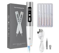 ASnwpaK LáPiz De Plasma (15 Niveles Ajustables), Removedor De Verrugas, Lunares, Manchas Oscuras, Pecas Y Manchas Planas, para El Hogar Y SalóN De Belleza, con Pantalla Y Luz.,Silver