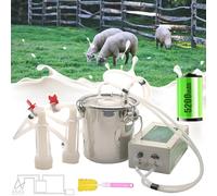 ASnwpaK OrdeñAdora De Cabras (3L 5L 10L), OrdeñAdora De Pulso EléCtrico, DuracióN De BateríA De 3-5 H | Parada AutomáTica Cuando La Leche Está Llena, Protege Las Ubres del Ganado Ovino,Sheep-10L