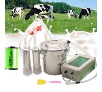ASnwpaK OrdeñAdora De Cabras (3L 5L 10L), OrdeñAdora De Pulso EléCtrico, DuracióN De BateríA De 3-5 H | Parada AutomáTica Cuando La Leche Está Llena, Protege Las Ubres del Ganado Ovino,Cow-10L