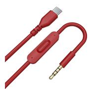 Asobilor Cable de audio de repuesto USB-C a 3.5 mm con micrófono en línea y control de volumen, compatible con Beats Solo2 Solo3 Solo Pro, Studio2 Studio3 Studio Pro, Mixr Executive Detox auriculares