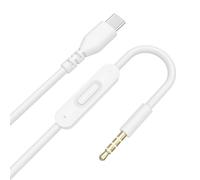 Asobilor Cable de audio de repuesto USB-C a 3.5 mm con micrófono en línea y control de volumen, compatible con Beats Solo2 Solo3 Solo Pro, Studio2 Studio3 Studio Pro, Mixr Executive Detox auriculares