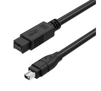 Asobilor Cable de datos FireWire 800 a 400 IEEE 1394b de 9 pines a 4 pines macho de 1,8 m DV iLink para Mac Pro, MacBook Pro, iMac, Mac mini, PC, cámaras digitales, videocámaras, interfaces de audio