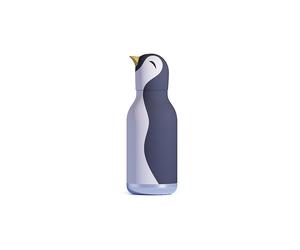ASOBU Botella isotérmica 460ml PINGÜINO gris / blanco gris