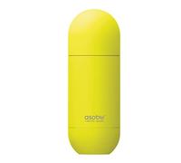 Asobu Orb - Botella de agua de viaje con aislamiento de doble pared de acero inoxidable, tapa que se dobla como una taza, 14 onzas