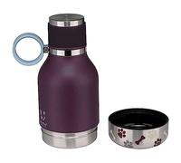 ASOBU - Stainless Steel Bowl Bottle - Burgundy - (84259103972)