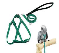 ASOCEA ArnéS Y Correa para PáJaros Loro Correa De Plumas Ajustable Cuerda para Caminar De Nailon Volador Portador De Entrenamiento Antimordeduras para Loros PequeñOs Periquitos Periquitos CacatúAs