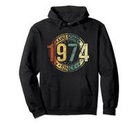 Asombroso Asombrosa Desde 1974 Retro Cumpleaños Hombre Mujer Sudadera con Capucha