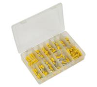 Asortimento De Terminales Crimp Sealey 140 Piezas Amarillo AB041YT